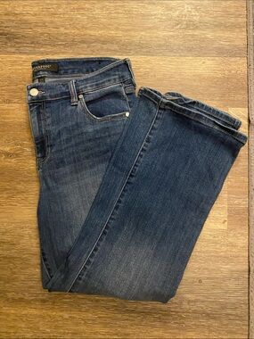Liverpool Women's Hannah Crop Flare in Indigo Blue